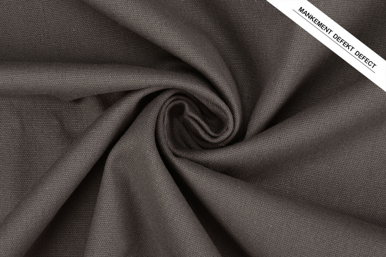 Linen Cotton Dark Mauve Grijs