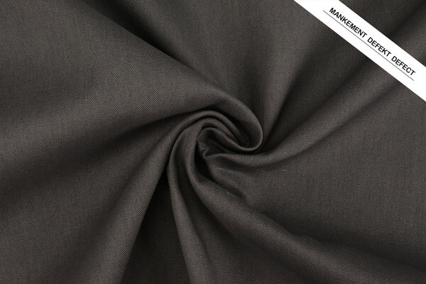Lino y Algodón Gris Oscuro Lino y Algodón Gris Oscuro