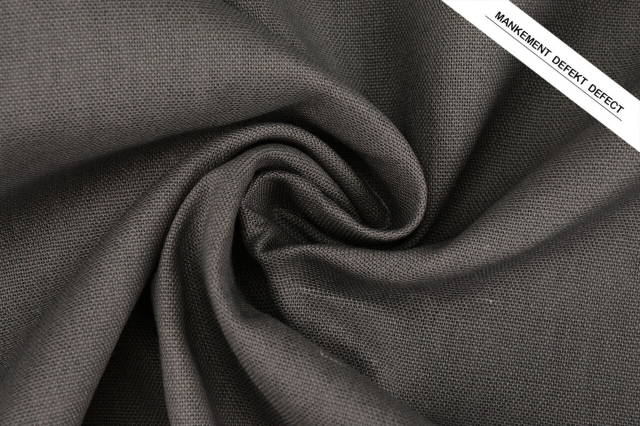 Lino Cotone Grigio Scuro Lino Cotone Grigio Scuro