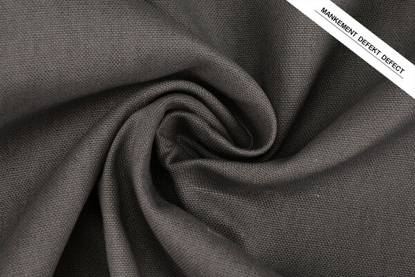 Lino y Algodón Gris Oscuro Lino y Algodón Gris Oscuro
