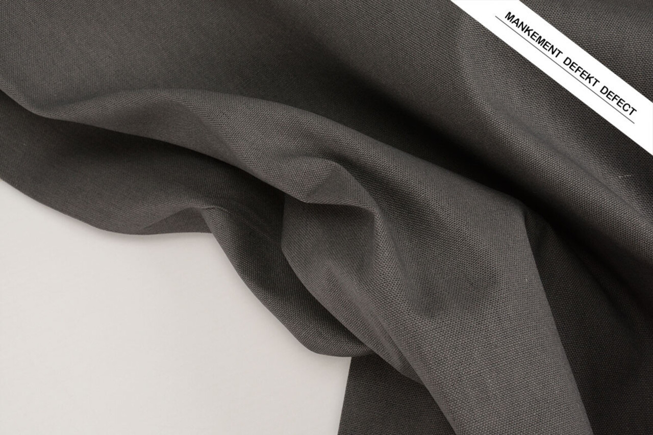 Lino Cotone Grigio Scuro Lino Cotone Grigio Scuro