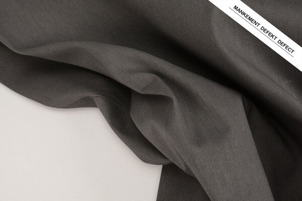 Lino Cotone Grigio Scuro Lino Cotone Grigio Scuro