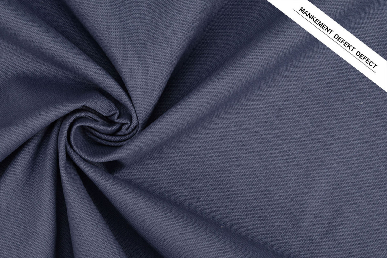 Leinen Baumwolle Lila Blau