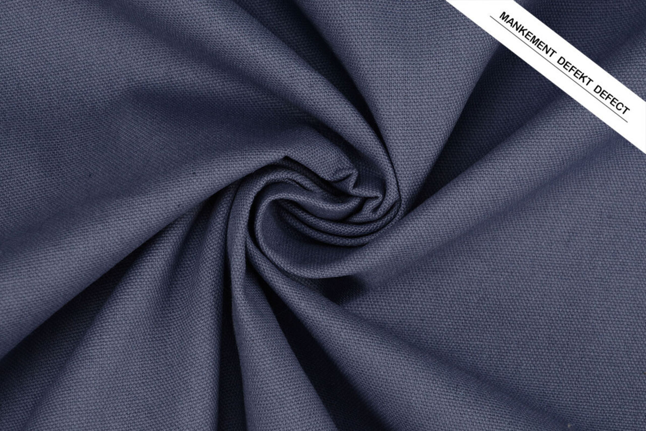 Leinen Baumwolle Lila Blau