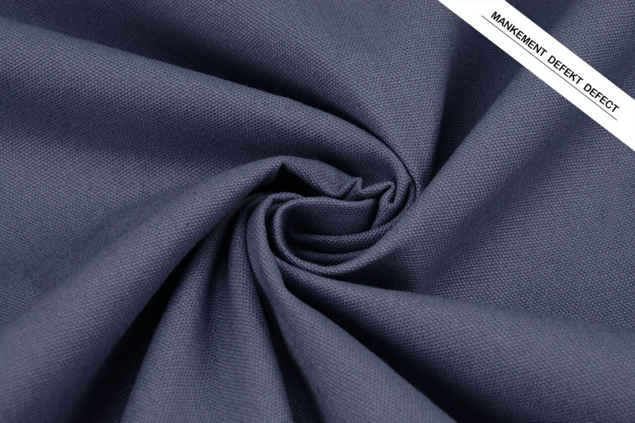 Leinen Baumwolle Lila Blau