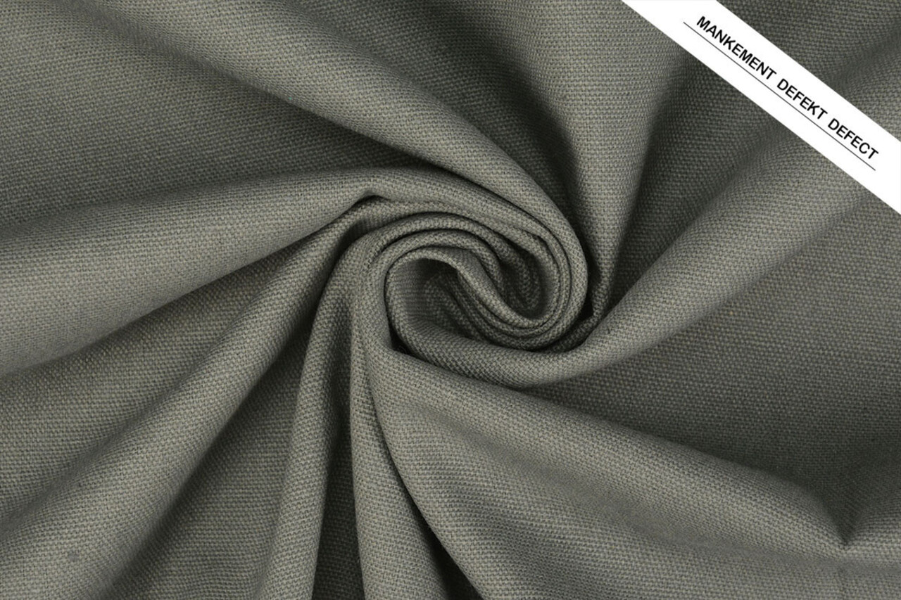 Leinen Baumwolle Altgrün