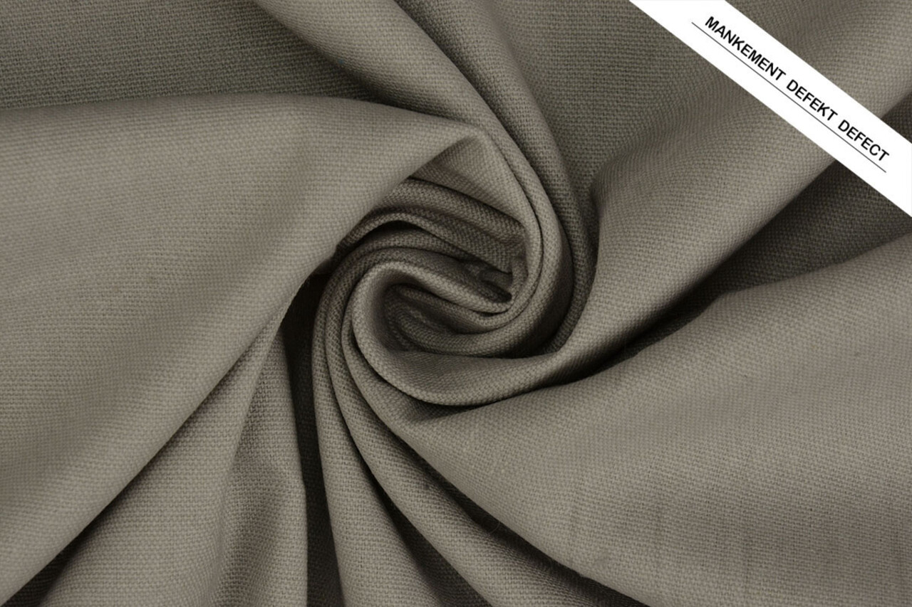 Lino Cotone Grigio Chiaro Verde