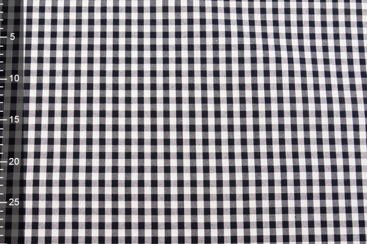 Gingham Check 8 mm Dark Navy Blue Gingham Check 8 mm Dark Navy Blue