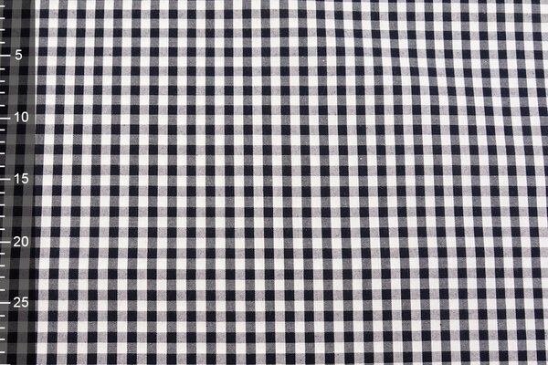 Gingham Check 8 mm Dark Navy Blue Gingham Check 8 mm Dark Navy Blue