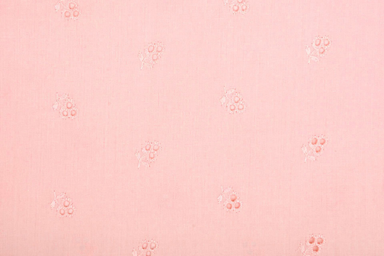 Stickerei Baumwoll Lily Rosa