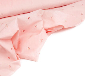 Broderie Katoen Lily Roze