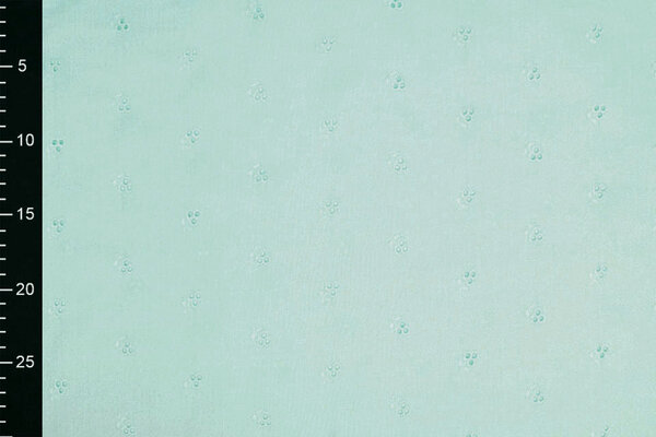 Ricamo Cotone Lily Mint Blu Ricamo Cotone Lily Mint Blu