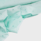 Broderie Katoen Lily Mint Blauw Broderie Katoen Lily Mint Blauw