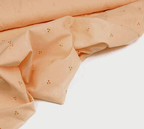 Broderie Katoen Lily Peach Broderie Katoen Lily Peach