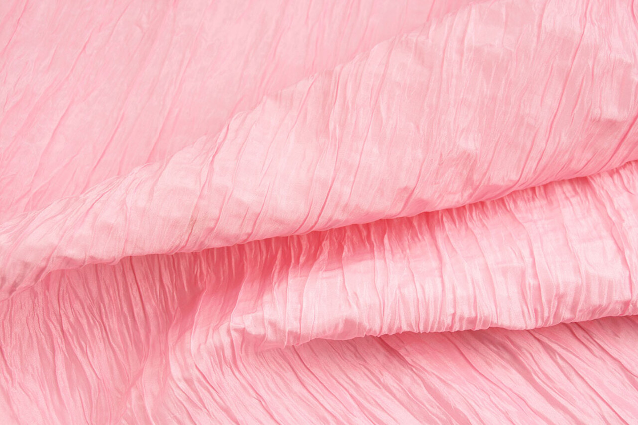 Stropicciato Taffetà Rosa Chiaro Stropicciato Taffetà Rosa Chiaro