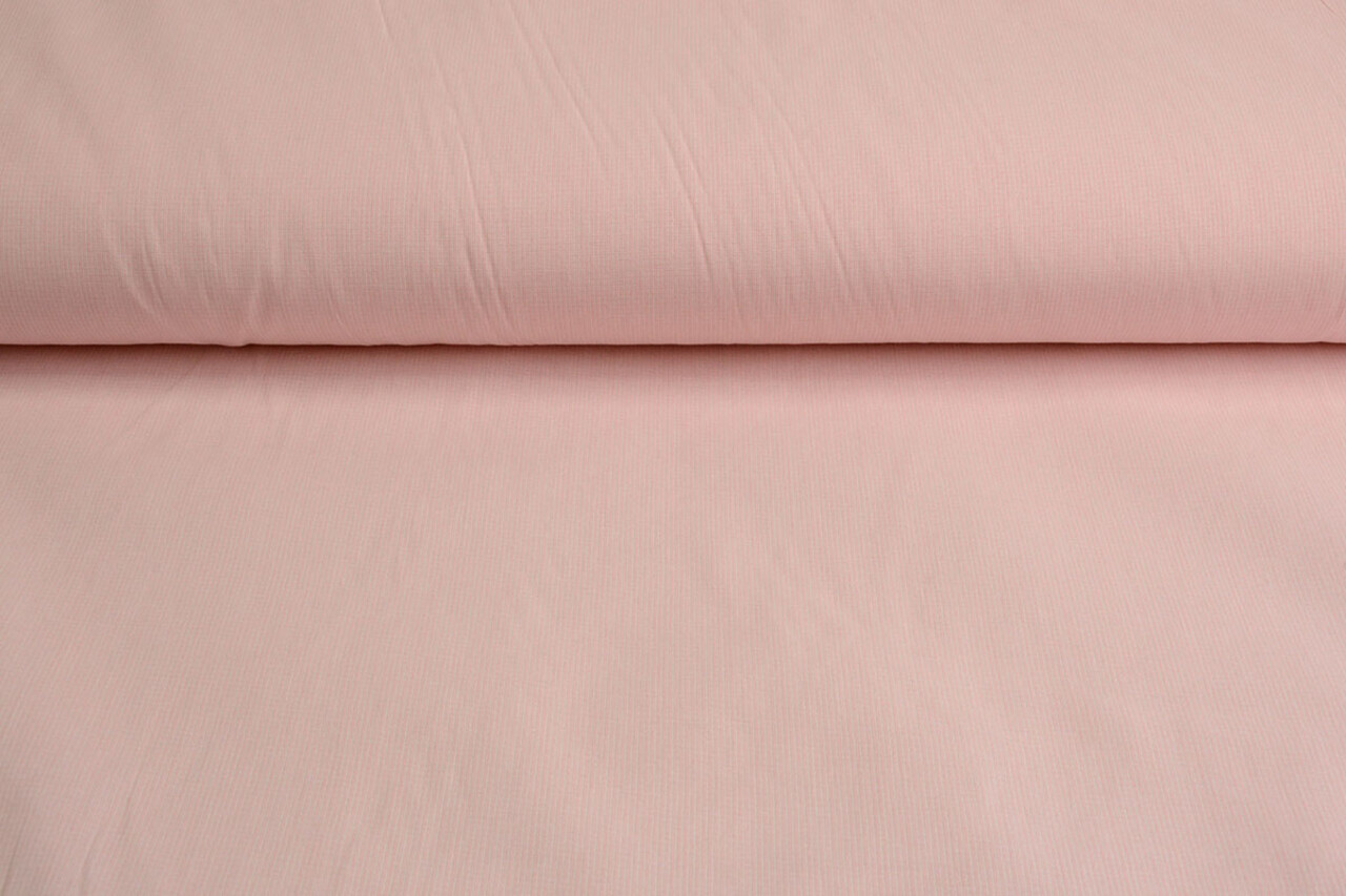 Écru Non Blanchi Coton Polyester Rayures Rose