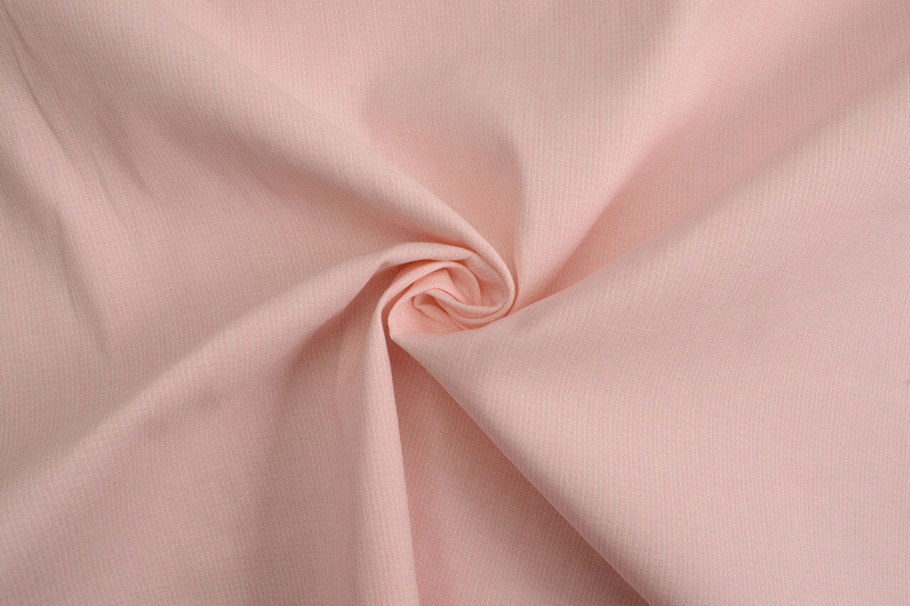 Ungebleichte Baumwolle Polyester Streifen Rosa