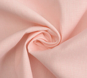 Écru Non Blanchi Coton Polyester Rayures Rose