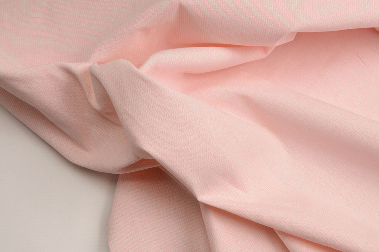 Ongebleekte Katoen Polyester Strepen Roze