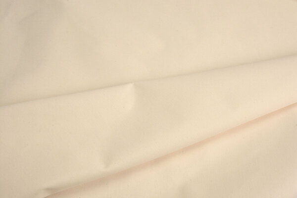 Ungebleichte Baumwolle Polyester Creme
