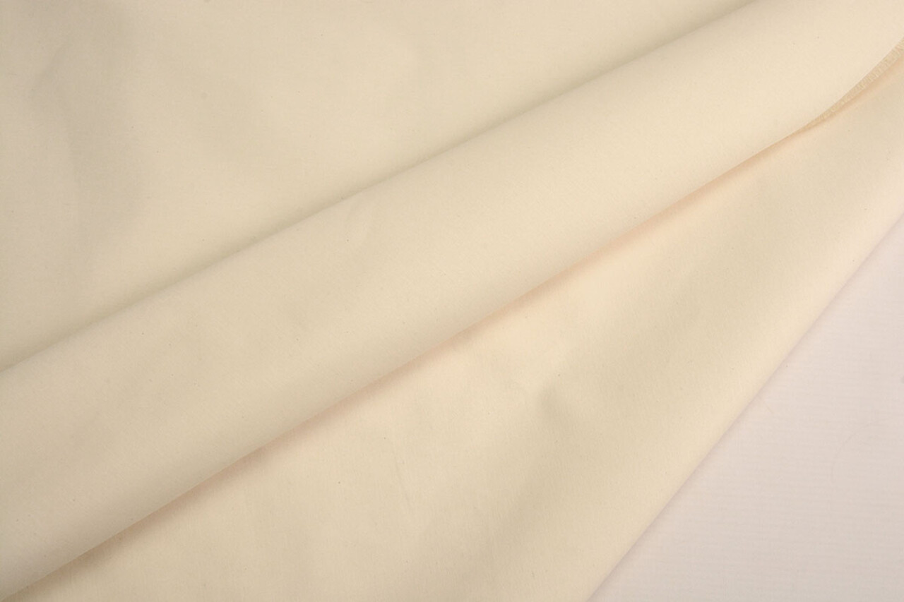 Unbleached Cotton Polyester Creme