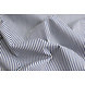 100% Cotone Stampato Righe Blu Bianco