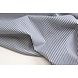 100% Cotone Stampato Righe Blu Bianco