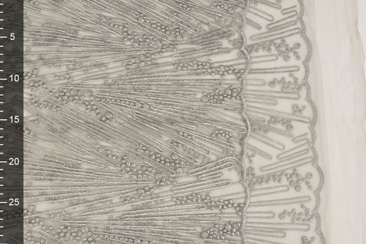 Netz Bestickt Prudence  Hellgrau Netz Bestickt Prudence  Hellgrau