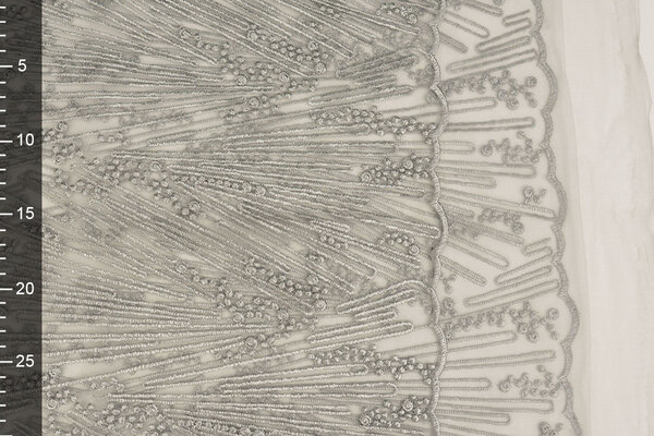 Mesh Embroidered Prudence Light Grey