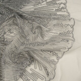 Netz Bestickt Prudence  Hellgrau