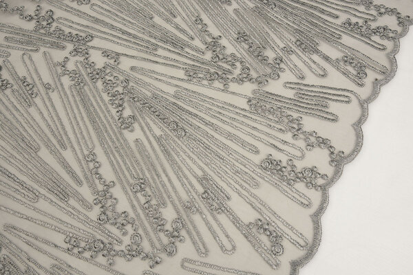 Mesh Embroidered Prudence Light Grey