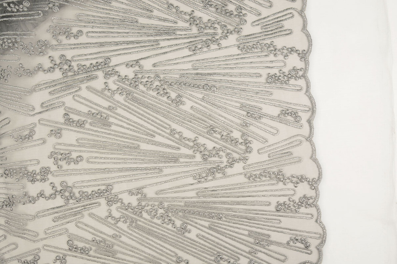 Netz Bestickt Prudence  Hellgrau Netz Bestickt Prudence  Hellgrau