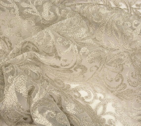 Netz Bestickt Kate Champagne Silber