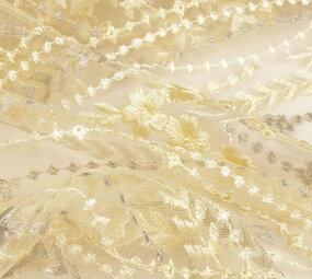 Mesh Embroidered Abigail Light Yellow Mesh Embroidered Abigail Light Yellow