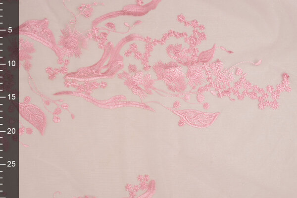 Mesh Embroidered Lucy Pink