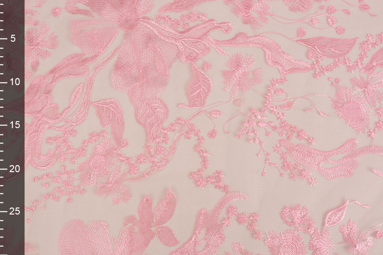 Mesh Embroidered Lucy Pink