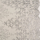 Mesh Embroidered Hyacinth Glitter with Pearl Silver