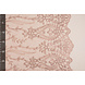 Résille Brodé Mary Paillettes avec Perle Rose Poudré