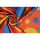 Poli Raso Stampato Clown Pois Rosso Poli Raso Stampato Clown Pois Rosso