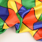 Poly Satijn Bedrukt Grote Ruit Multi 1 Poly Satijn Bedrukt Grote Ruit Multi 1