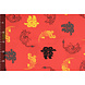 Bi-Elástico Estampado Chinese Draak Rojo Bi-Elástico Estampado Chinese Draak Rojo