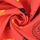 Bi-Stretch Printed Chinese Dragon Red