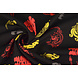 Bi-Elástico Estampado Chinese Draak Negro Bi-Elástico Estampado Chinese Draak Negro