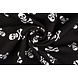 Bi-Stretch Stampato Piraten Doodshoofd Nero Bi-Stretch Stampato Piraten Doodshoofd Nero