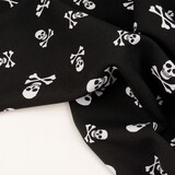 Bi-Stretch Printed Pirate Skull Black Bi-Stretch Printed Pirate Skull Black
