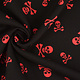 Bi-Stretch Printed Pirate Skull Red