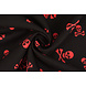 Bi-Stretch Stampato Piraten Doodshoofd Rosso Bi-Stretch Stampato Piraten Doodshoofd Rosso