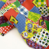 Bi-Stretch bedrucktes Patchwork Multi Color Bi-Stretch bedrucktes Patchwork Multi Color