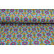 Tejido de Sudadera de Polar Alpino Robin Flores Azul Claro