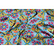 Tejido de Sudadera de Polar Alpino Robin Flores Azul Claro